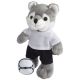 Peluche a forma di lupo con t-shirt