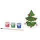 Set con albero di Natale da dipingere
