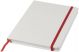 Notebook A5 Spectrum bianco con elastico colorato