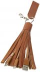 Cavo 3 in 1 con decorazione in tessuto Tassel