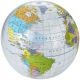 Pallone da spiaggia trasparente Globe